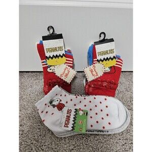 Peanuts Snoopy Socks 3 Packs (9 Pairs) New w/ Tags
